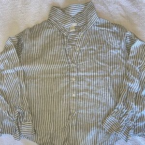 oversized blouse that bow in the front